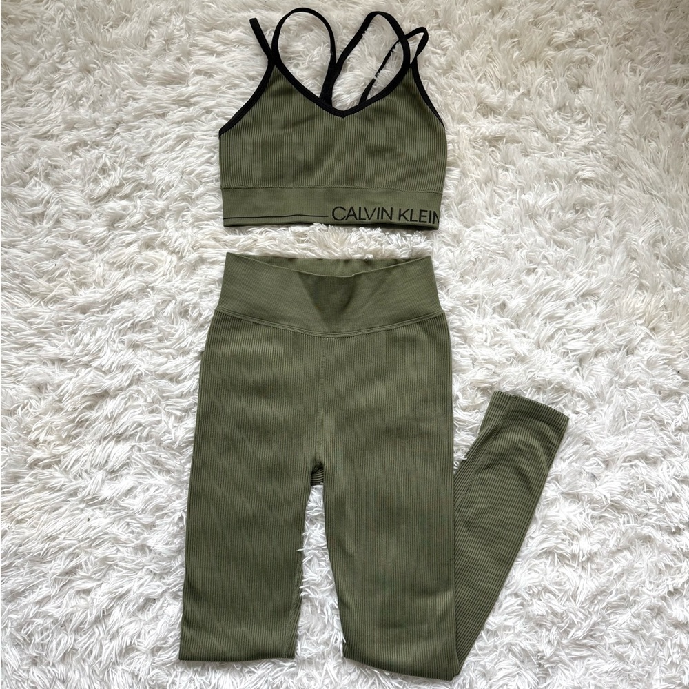 Calvin Klein Sage Green Sports Set